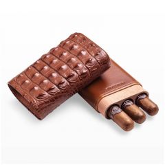 Cigar Case Portable Humidor Box Travel leather Cigar Storage