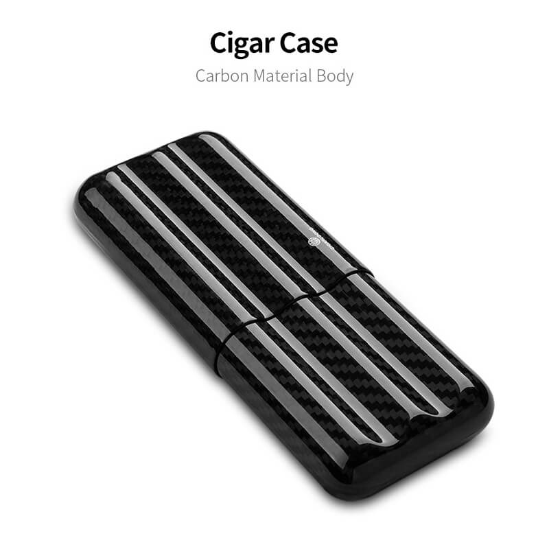 Skip to the beginning of the images gallery Cigar tube portable retro carbon fiber cigar tube